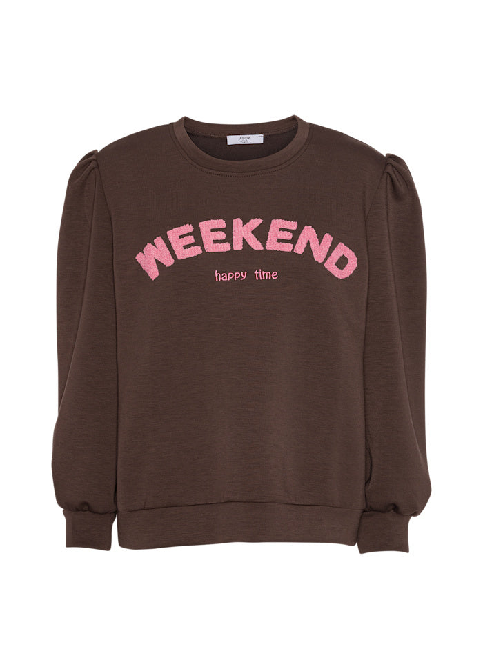 Sweatshirt ALEX - Brun