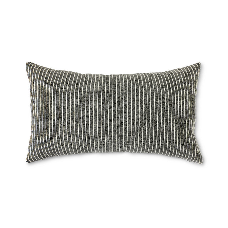 HKliving pude med striber – tidløst design i sort/hvid