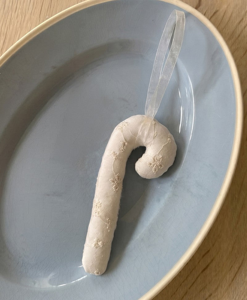 Sissel Edelbo Cane Leftover Ornament – Offwhite slikstok