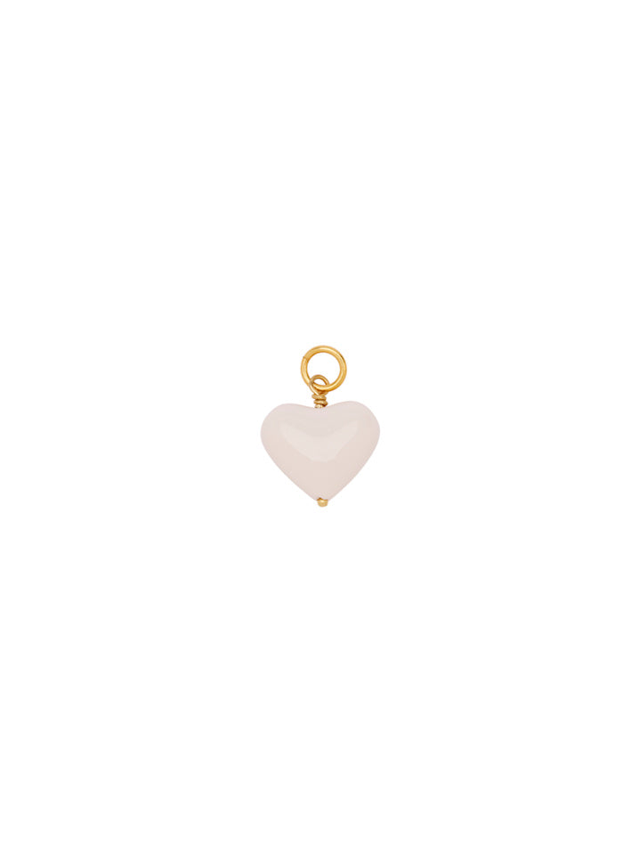 Amore Hjerte Vedhæng Guld - Ivory