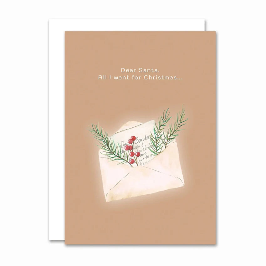 Foldet kort, Dear Santa - Jul