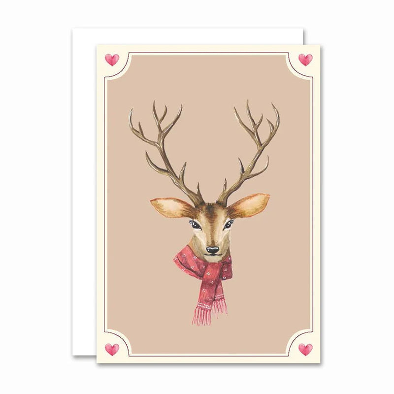 Lille Foldet kort, Deer - Jul