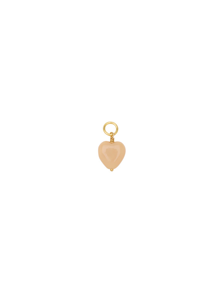 French Heart Charm - Peanut