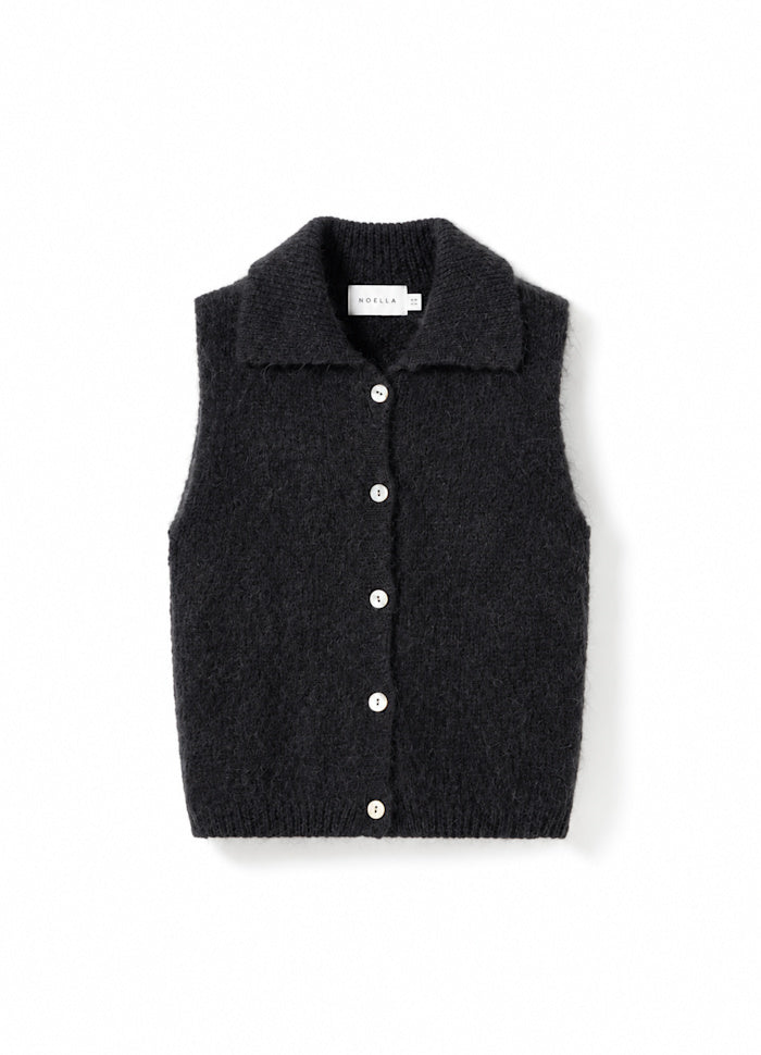 N-Makana Knit Vest Black – Noella